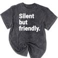 Silent But Friendly Kind Hearted Introvert Mineral Wash Tshirts Mineral Black Silent But Friendly Kind Hearted Introvert Mineral Wash Tshirts Mineral Black