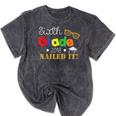 Sixth 6th Grade 2018 Nailed It Graduation Shirt Mineral Wash Tshirts Mineral Black