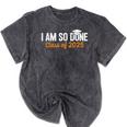 I Am So Done Graduation Announcements Him Her Class Of 2025 Mineral Wash Tshirts Mineral Black