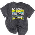 So Long 1st Grade 2nd Grade Here I Come School Graduation Mineral Wash Tshirts Mineral Black