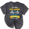 So Long 4th Grade Graduation 2025 School 5th Grade Here Come Mineral Wash Tshirts Mineral Black
