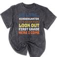 So Long Kindergarten Preschool Graduation First Grade Mineral Wash Tshirts Mineral Black