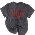 Soccer Senior Night Soccer Senior 2025 Graduation 33 Mineral Wash Tshirts Mineral Black