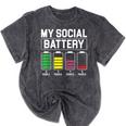My Social Battery Introverted Low Energy Antisocial Mineral Wash Tshirts Mineral Black My Social Battery Introverted Low Energy Antisocial Mineral Wash Tshirts Mineral Black