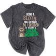 Social Work Student Masters Degree Graduation Mineral Wash Tshirts Mineral Black