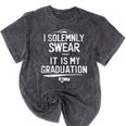 I Solemnly Swear That It's My Graduation Class Of 2024 Grad Mineral Wash Tshirts Mineral Black