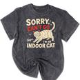 Sorry I Can't Go I'm An Indoor Cat Introvert Cat Owner Mineral Wash Tshirts Mineral Black Sorry I Can't Go I'm An Indoor Cat Introvert Cat Owner Mineral Wash Tshirts Mineral Black