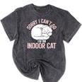 Sorry I Can't Go I'm An Indoor Cat Lazy Humor Introvert Cat Mineral Wash Tshirts Mineral Black Sorry I Can't Go I'm An Indoor Cat Lazy Humor Introvert Cat Mineral Wash Tshirts Mineral Black