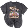 Sorry I Cant Go Im An Indoor Cat Cat Owners Introverts Mineral Wash Tshirts Mineral Black Sorry I Cant Go Im An Indoor Cat Cat Owners Introverts Mineral Wash Tshirts Mineral Black