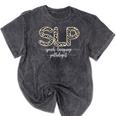 Speech Therapy Graduation For CCC-SLP Therapist Mineral Wash Tshirts Mineral Black