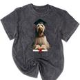 Spinone Italiano Dog Graduation Cap School Graduate Owner Men Women Kids Mineral Wash Tshirts Mineral Black