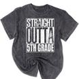 Straight Outta 5th Grade Shirt Graduation 2017 Mineral Wash Tshirts Mineral Black