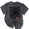 Straight Outta Middle School Graduation Shirt Class Of 2022 Mineral Wash Tshirts Mineral Black