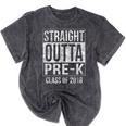 Straight Outta Pre-K T Shirt Graduation Class Of 2018 Mineral Wash Tshirts Mineral Black