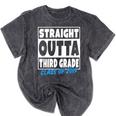 Straight Outta Third Grade Class Of 2019 Graduation Mineral Wash Tshirts Mineral Black