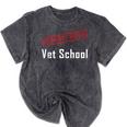Straight Outta Vet School Graduation Veternarians I Survived Mineral Wash Tshirts Mineral Black