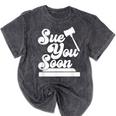 Sue You Soon Law Student School Graduation Mineral Wash Tshirts Mineral Black