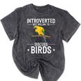 Sun Conure Introvert Parrot Bird Sun Conure Mineral Wash Tshirts Mineral Black