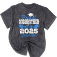 Super Proud Godbrother Of 2025 Graduate Graduation Family Mineral Wash Tshirts Mineral Black