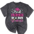 Super Proud Grandma Of 2025 Graduate Graduation Family Mineral Wash Tshirts Mineral Black