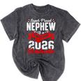 Super Proud Nephew Of a 2026 Graduate 26 Graduation Mineral Wash Tshirts Mineral Black