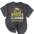 Super Proud Nonna Of 2025 Graduate Senior Graduation Family Premium Mineral Wash Tshirts Mineral Black