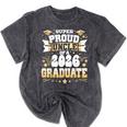 Super Proud Uncle Of A Class Of 2026 Graduate Graduation Mineral Wash Tshirts Mineral Black