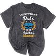 I Survived My Dad's Master's Degree Graduation Mineral Wash Tshirts Mineral Black