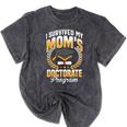 i Survived My Moms Doctorate Program Graduation Mineral Wash Tshirts Mineral Black