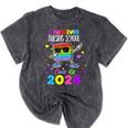 I Survived Nursing School Of 2024 Student Graduation 2024 Mineral Wash Tshirts Mineral Black