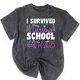 I Survived Nursing School Class Of 2025 New Nurse Graduation Mineral Wash Tshirts Mineral Black