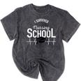 I Survived Nursing School Graduation RN Nurse T Shirt Mineral Wash Tshirts Mineral Black