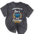 I Survived My Son's Sociology Degree Graduation Mineral Wash Tshirts Mineral Black