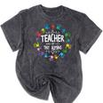 Teacher Of Tiny Humans Preschool Kindergarten Graduation Mineral Wash Tshirts Mineral Black