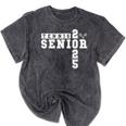 Tennis Senior Night Tennis Senior 2025 Graduation 3 Mineral Wash Tshirts Mineral Black