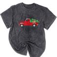 Tis The Season Holiday Nostalgia Red Truck Mineral Wash Tshirts Mineral Black Tis The Season Holiday Nostalgia Red Truck Mineral Wash Tshirts Mineral Black