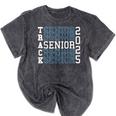 Track Senior Night Track Senior 2025 Graduation 50 Mineral Wash Tshirts Mineral Black