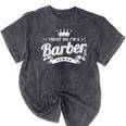 Trust Me I'm A Barber School Graduation Barbershop Cool Mineral Wash Tshirts Mineral Black
