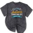 Turntablist Shirt Awesome Job Occupation Graduation Mineral Wash Tshirts Mineral Black
