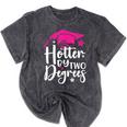 Two Degrees Hotter Graduation 2025 Diploma College Masters Mineral Wash Tshirts Mineral Black