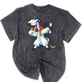 Unicorn Student Graduation 2022 Boys Girls Teenagers Teen Mineral Wash Tshirts Mineral Black
