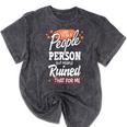 I Used To Be a People Person Antisocial Introvert Mineral Wash Tshirts Mineral Black