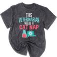 Veterinarian Graduation T-Shirt Men Women Humor Mineral Wash Tshirts Mineral Black