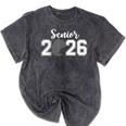 Vintage Class Of 2026 Hockey Senior 2026 Graduation 2026 Mineral Wash Tshirts Mineral Black