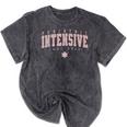Vintage Pediatric Intensive Care Unit PICU Nurse Graduation Mineral Wash Tshirts Mineral Black