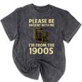 Vintage Please Be Patient With Me I'm From The 1900s Camera Mineral Wash Tshirts Mineral Black