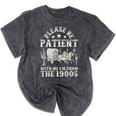Vintage Please Be Patient With Me I'm From The 1900s For Men Premium Mineral Wash Tshirts Mineral Black