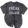 Vintage Sarcastic FREAK COLLEGE Introvert Anti Social Mineral Wash Tshirts Mineral Black Vintage Sarcastic FREAK COLLEGE Introvert Anti Social Mineral Wash Tshirts Mineral Black