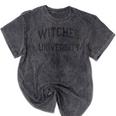 Vintage Stay Away From Me WITCHES UNIVERSITY Introvert Mineral Wash Tshirts Mineral Black