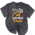 Wears Loves Cats Avoids People I Introvert Mineral Wash Tshirts Mineral Black Wears Loves Cats Avoids People I Introvert Mineral Wash Tshirts Mineral Black